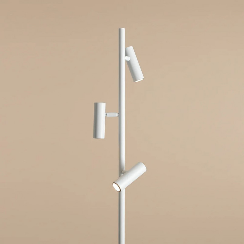 Lampa podłogowa Trevo III biała Aldex | Minimalistyczny design