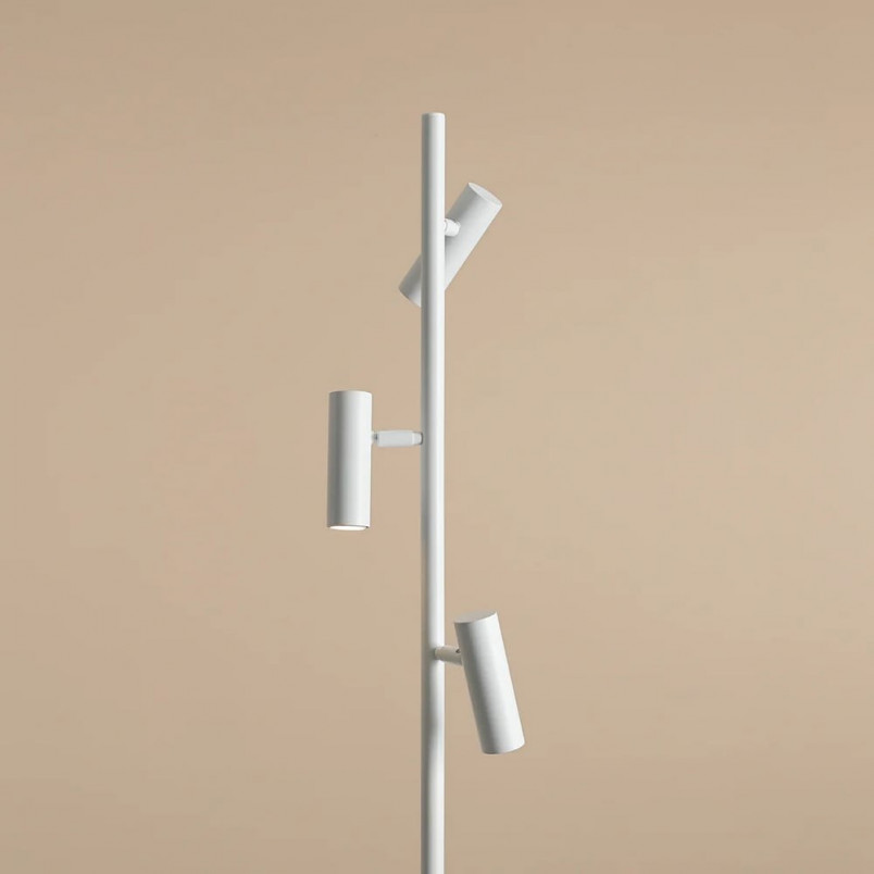 Lampa podłogowa Trevo III biała Aldex | Minimalistyczny design