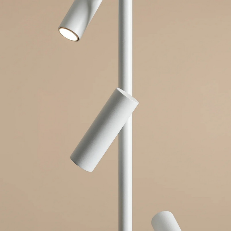 Lampa podłogowa Trevo III biała Aldex | Minimalistyczny design