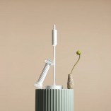 Lampa biurkowa minimalistyczna Trevo biała Aldex