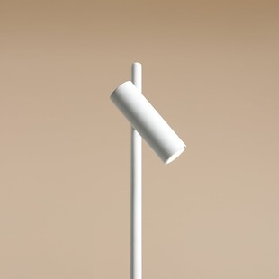 Lampa biurkowa minimalistyczna Trevo biała Aldex