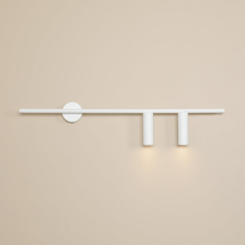 Kinkiet podłużny Trevo II biały Aldex | Minimalistyczny design