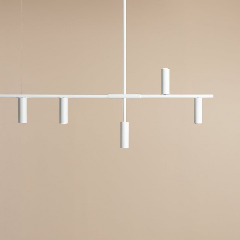Lampa wisząca Trevo VI biała | Aldex - Minimalistyczny design