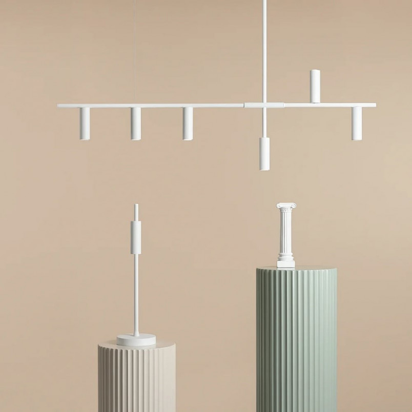 Lampa wisząca Trevo VI biała | Aldex - Minimalistyczny design