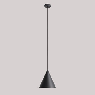 Lampa wisząca stożek Form 24cm czarna Aldex