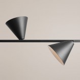Lampa wisząca czarna Aldex Form IV 120cm - Regulowana | Sklep z lampami