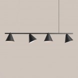 Lampa wisząca czarna Aldex Form IV 120cm - Regulowana | Sklep z lampami