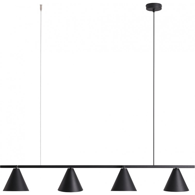 Lampa wisząca czarna Aldex Form IV 120cm - Regulowana | Sklep z lampami