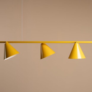 Lampa wisząca podłużna regulowana Form IV 120cm mustard Aldex