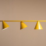 Lampa wisząca podłużna regulowana Form IV 120cm mustard Aldex