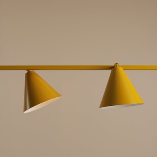 Lampa wisząca podłużna regulowana Form IV 120cm mustard Aldex