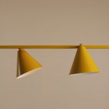Lampa wisząca podłużna regulowana Form IV 120cm mustard Aldex