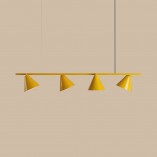 Lampa wisząca podłużna regulowana Form IV 120cm mustard Aldex