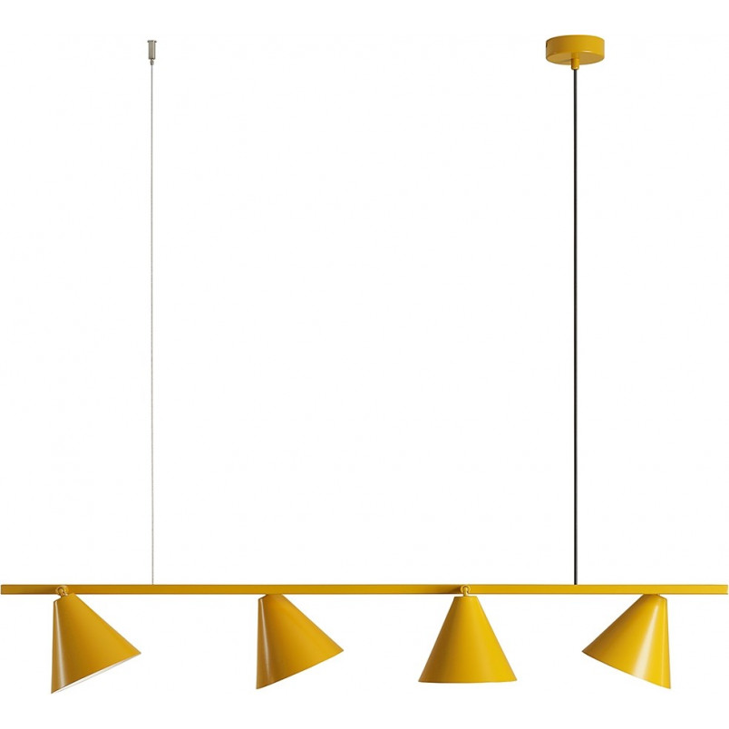 Lampa wisząca podłużna regulowana Form IV 120cm mustard Aldex