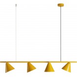 Lampa wisząca podłużna regulowana Form IV 120cm mustard Aldex