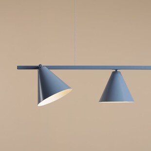 Lampa wisząca podłużna regulowana Form IV 120cm dusty blue Aldex