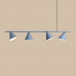 Lampa wisząca podłużna regulowana Form IV 120cm dusty blue Aldex