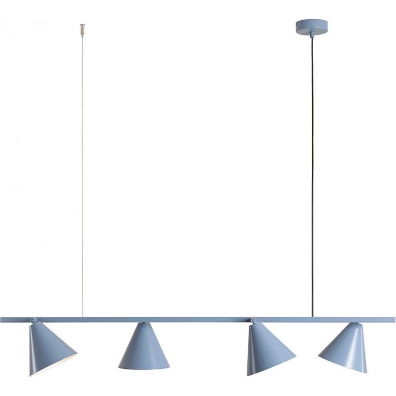 Lampa wisząca podłużna regulowana Form IV 120cm dusty blue Aldex
