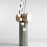 Lampa wisząca Riu IX - czarno-białe szklane kule | Aldex