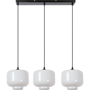Lampa wisząca szklana na listwie Medine III 90cm biała Lucide