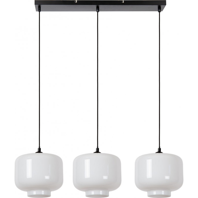 Lampa Wisząca Medine III | Lucide - Szklana, Biała, 90cm