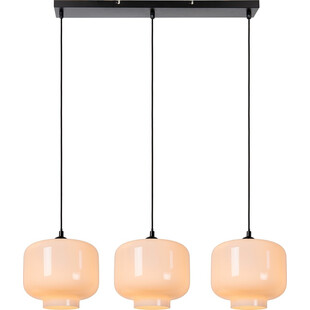 Lampa wisząca szklana na listwie Medine III 90cm biała Lucide