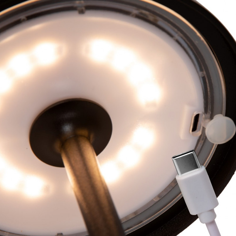 Lampa ogrodowa na stół Joy czarna Lucide