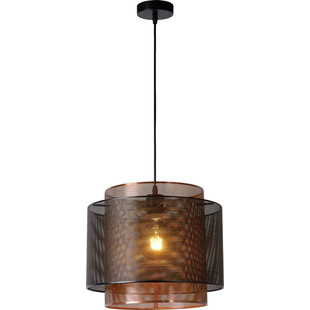 Lampa wisząca czarna Orrin Lucide | Loftowa i industrialna