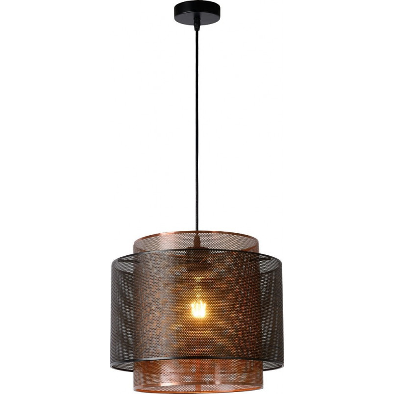 Lampa wisząca czarna Orrin Lucide | Loftowa i industrialna