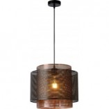 Lampa wisząca czarna Orrin Lucide | Loftowa i industrialna
