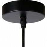 Lampa wisząca czarna Orrin Lucide | Loftowa i industrialna