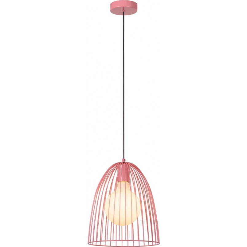 Lampa wisząca druciana Macarons 24cm różowa Lucide