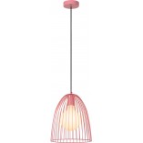 Lampa wisząca druciana Macarons 24cm różowa Lucide