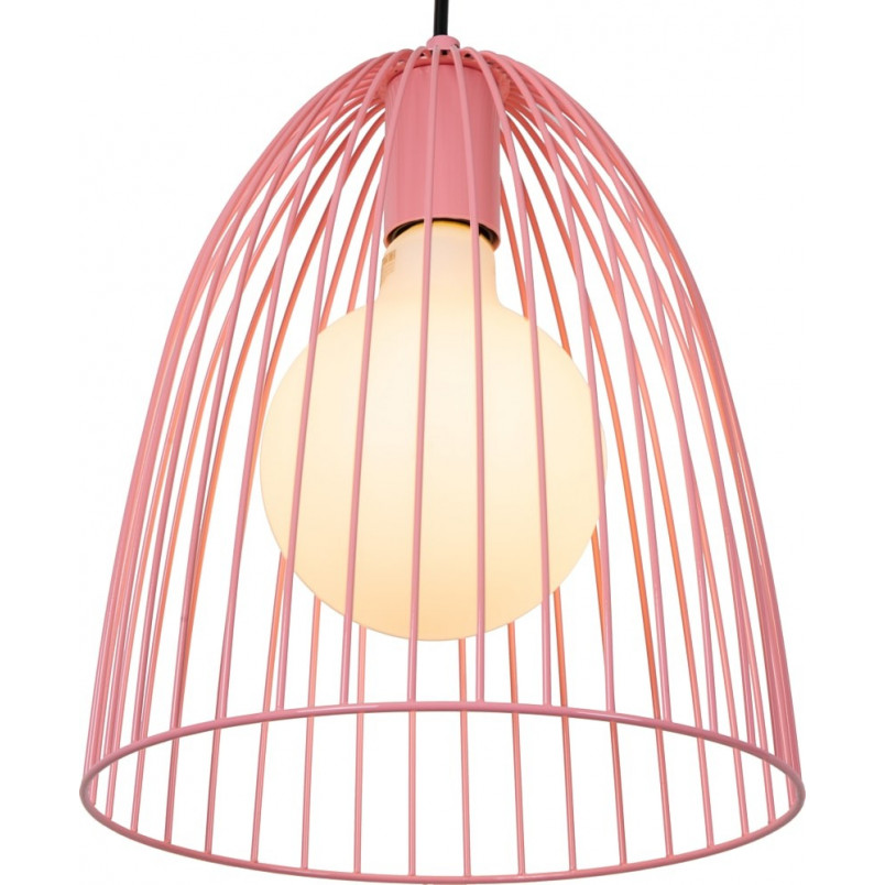 Lampa wisząca druciana Macarons 24cm różowa Lucide