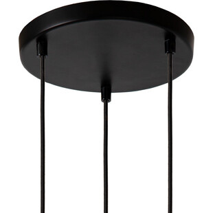 Lampa wisząca szklana potrójna Medine III 46cm biała Lucide