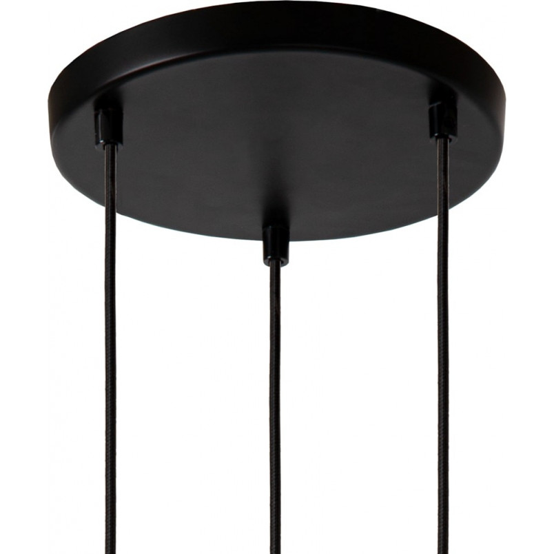 Lampa wisząca szklana potrójna Medine III 46cm biała Lucide