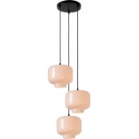 Lampa wisząca szklana potrójna Medine III 46cm biała Lucide
