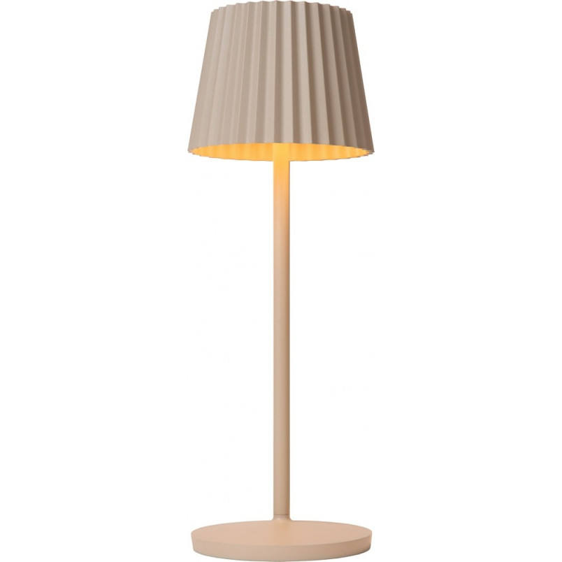 Lampa ogrodowa na stół Justine LED kremowa Lucide