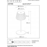 Lampa ogrodowa na stół Justine LED zielona Lucide