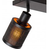 Reflektor sufitowy Boho Tagalog II czarny | Lucide
