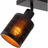 Reflektor sufitowy Boho Tagalog II czarny | Lucide