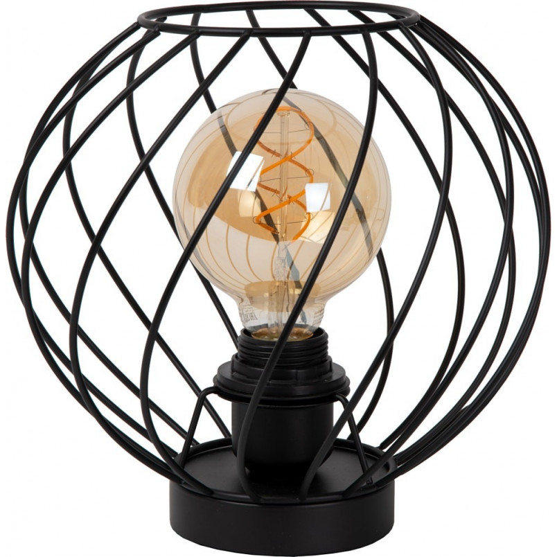 Lampa stołowa Danza czarna - Lucide | Loftowa | Kup online