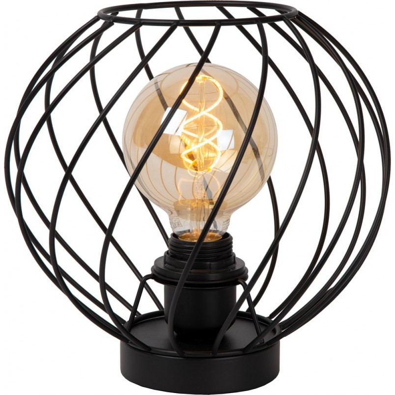 Lampa stołowa Danza czarna - Lucide | Loftowa | Kup online