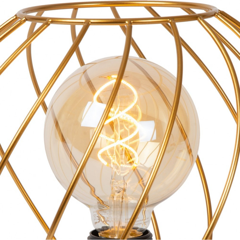 Lampa stołowa Danza - Mosiądz, Lucide | Eleganckie oświetlenie