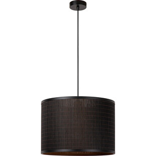 Lampa wisząca bambusowa boho Tagalog 40cm czarna Lucide