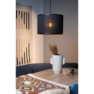 Lampa wisząca bambusowa Tagalog | Lucide - Boho czarna