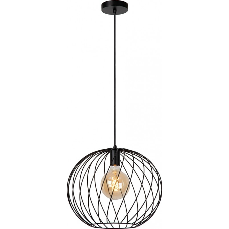Lampa wisząca Danza czarna - nowoczesny styl loft | Lucide