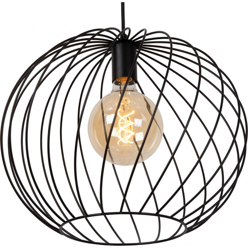 Lampa wisząca Danza czarna - nowoczesny styl loft | Lucide
