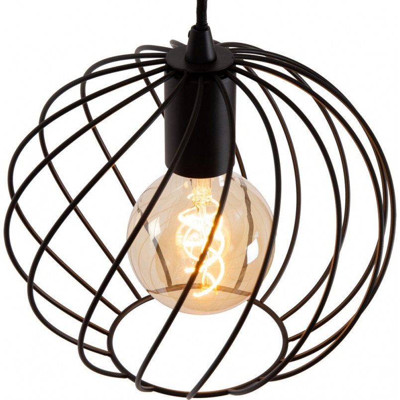 Lampa wisząca Danza czarna - Lucide | Nowoczesny design
