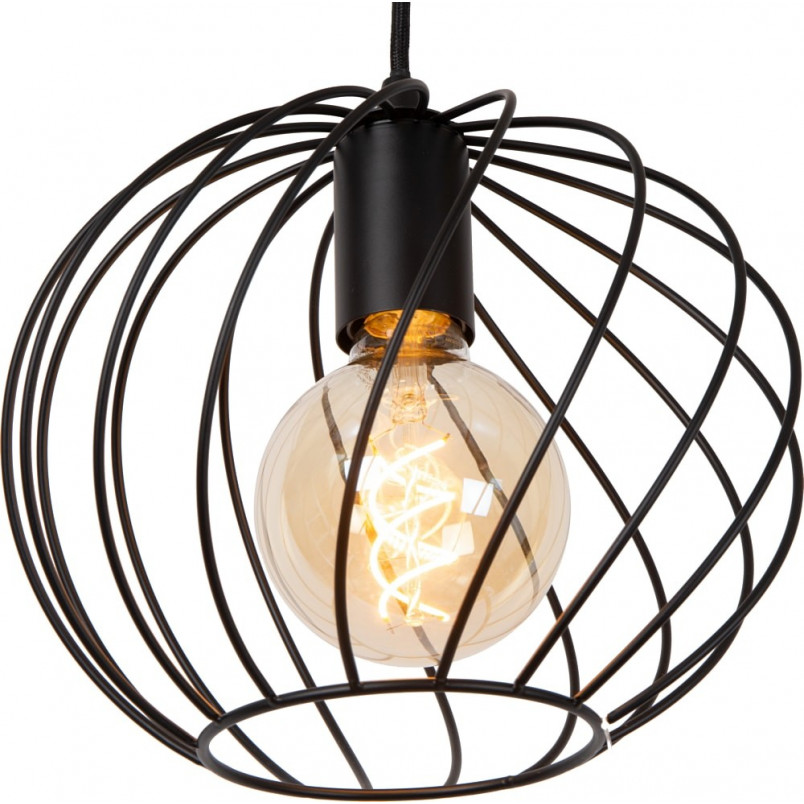Lampa wisząca Danza czarna - Lucide | Nowoczesny design